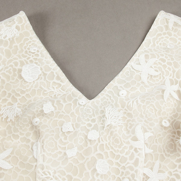 V-neck Embroidery